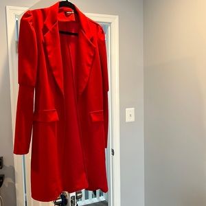 Puff Shoulder Blazer